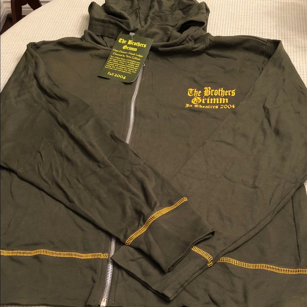 The Brothers Grimm 2004 Movie Promo Zip-Up Hoodie Matt Damon Heath Ledger #934